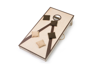 Cornhole wedstrijdmodel 120x60cm, enkel bord uitgevoerd in grenen hout met 2x 4 werpzakken