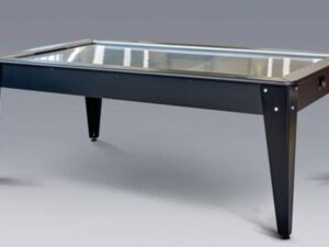 Bilijardai Dino Airhockey zwart RVS voorzien van 2 motoren