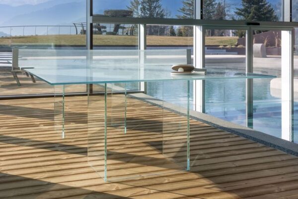 FAS Design-line Tafeltennistafel Crystal wit